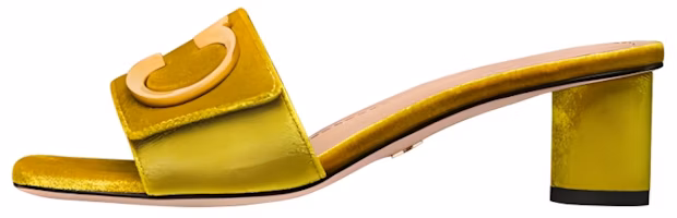 (Women) Dior C'est Dior Suede Square Toe Chunky Heel Sandal 'Yellow' KCQ886VEV_S52H (Women) Dior C'est Dior Suede Square Toe Chunky Heel Sandal 'Yellow' KCQ886VEV_S52H