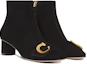 Lookbook (W) Dior C''est Dior Wildleder Stiefeletten mit Absatz ''Schwarz Gold'' KDI953VVV_S900