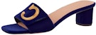 (W) Dior C'est Dior Velvet 'Square Toe Block Heel' Mule Biru KCQ886VEV_S22B