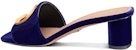 (W) Dior C'est Dior Velvet 'Square Toe Block Heel' Mule Biru KCQ886VEV_S22B