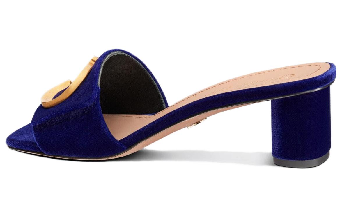 Lookbook (W) Dior C''est Dior Velours ''Talon Carré Bout Carré'' Mule Bleu KCQ886VEV_S22B