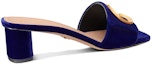 Shop (W) Dior C'est Dior Velvet 'Square Toe Block Heel' Mule Biru KCQ886VEV_S22B