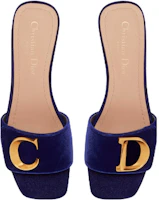 Purchase (W) Dior C'est Dior Velvet 'Square Toe Block Heel' Mule Biru KCQ886VEV_S22B