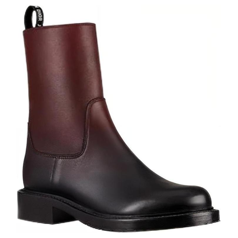 Shop (W) Dior Sepatu Boot Kulit Anak Sapi 'Cokelat' KCI519SHC_31X