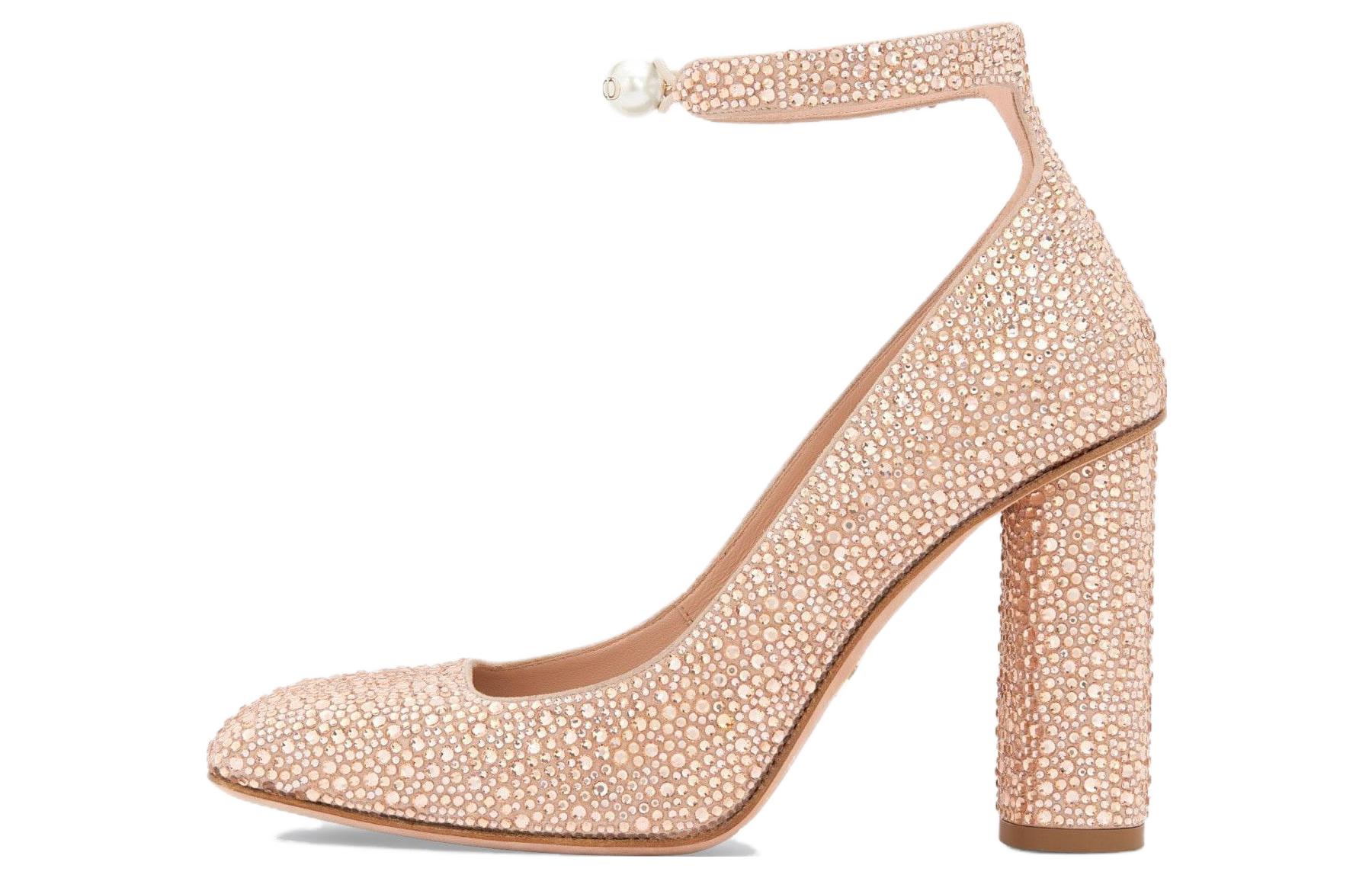 (Women) Dior Calfskin Comfort Simple Chunky High Heels 10cm 'Pink' KCV155CST_S55U