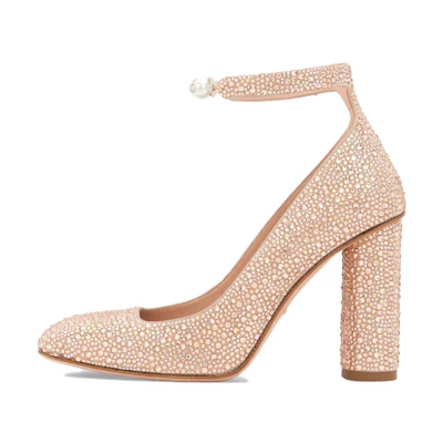 (W) Dior Calfskin CMFT Simple Chunky High Heels 10cm 'Pink'