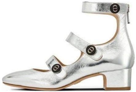 DIOR 迪奧 閃亮雙層小牛皮高跟鞋 女款 銀色 Buy DIOR 迪奧 閃亮雙層小牛皮高跟鞋 女款 銀色