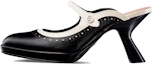 Buy (W) Escarpins Dior en Cuir Veau ''Talon Épais Simpliste'' 8cm ''Noir'' KCV132VSO_S11X