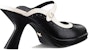 (W) Dior Tumit Tinggi Kulit Anak Lembu 'Tumit Chunky Ringkas' 8cm 'Hitam' KCV132VSO_S11X