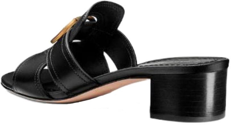 (W) Dior Calfskin Round Toe Block Heel Slide 'Fashion Black' Sepatu Hitam Mewah KCQ270VEA_S900 Lookbook (W) Dior Calfskin Round Toe Block Heel Slide 'Fashion Black' Sepatu Hitam Mewah KCQ270VEA_S900
