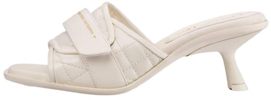 (Women) Dior Cannage 'White Calfskin High Heel Sandal' KDQ730CQC_S03W (Women) Dior Cannage 'White Calfskin High Heel Sandal' KDQ730CQC_S03W