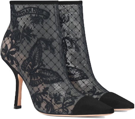 (Women) Dior Capture Ankle Boot Black 'Velvet Pointed-Toe Versatile' KCI843BYE_S900 Lookbook (Women) Dior Capture Ankle Boot Black 'Velvet Pointed-Toe Versatile' KCI843BYE_S900