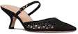(W) Dior Capture Hitam 'Kasut Tumit Runcing Stiletto' KDP927RCE_S900