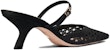 (W) Dior Capture Hitam 'Kasut Tumit Runcing Stiletto' KDP927RCE_S900