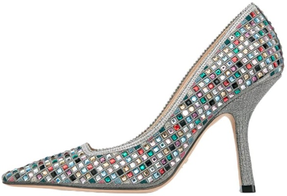 (Women) Dior Capture Embroidered High Heel 'Silver' KCP943SQS_S75K Buy (Women) Dior Capture Embroidered High Heel 'Silver' KCP943SQS_S75K