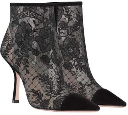 (Women) Dior Capture Embroidered Mesh High Heel Booties 'Black' KDI843ROY_S900 Lookbook (Women) Dior Capture Embroidered Mesh High Heel Booties 'Black' KDI843ROY_S900