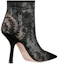 Purchase (Women) Dior Capture Embroidered Mesh High Heel Booties 'Black' KDI843ROY_S900