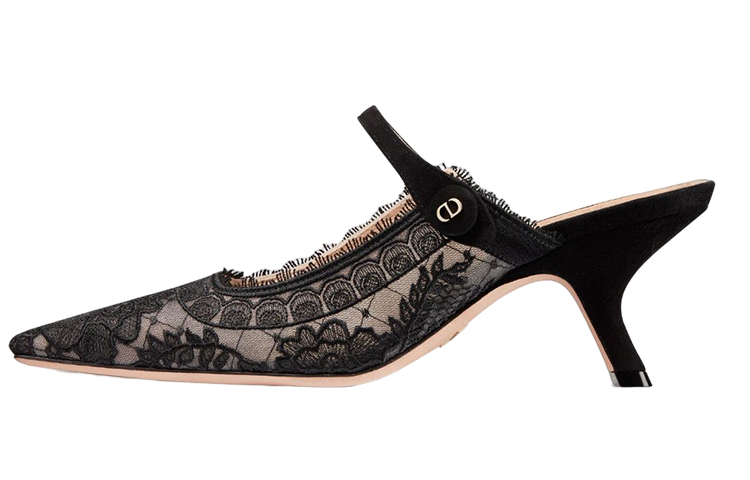 Buy (W) Dior Capture Fabric Mules ''Nero'' KCV031ROY_S900