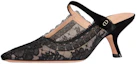 Shop (W) Dior Capture Fabric Mules ''Nero'' KCV031ROY_S900