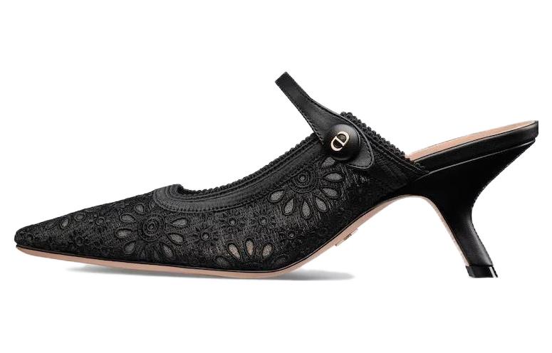 (Women) Dior Capture Heeled Mule 'Black Fashion' KDV031SGR_S900