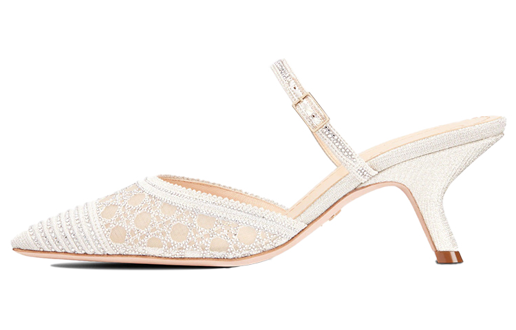 (Women) Dior Capture Leather Gold 'Fashion Mule High Heels' KDP927LCS_S49K