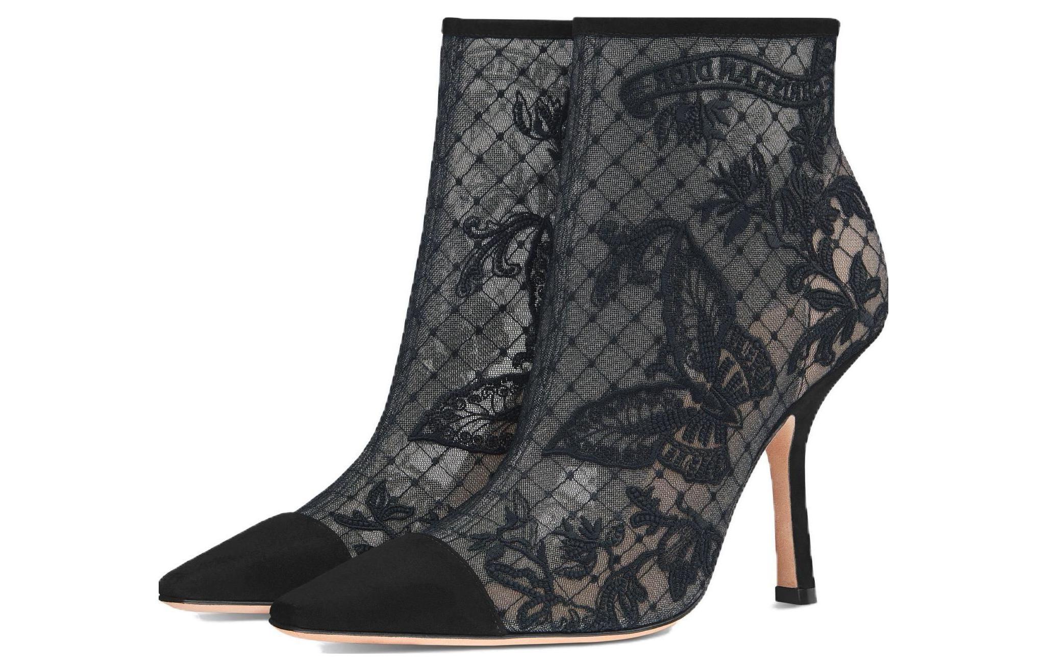 Lookbook (W) Dior Capture Mesh Stivale Corto 10cm ''Nero'' KDI843BYE_S900