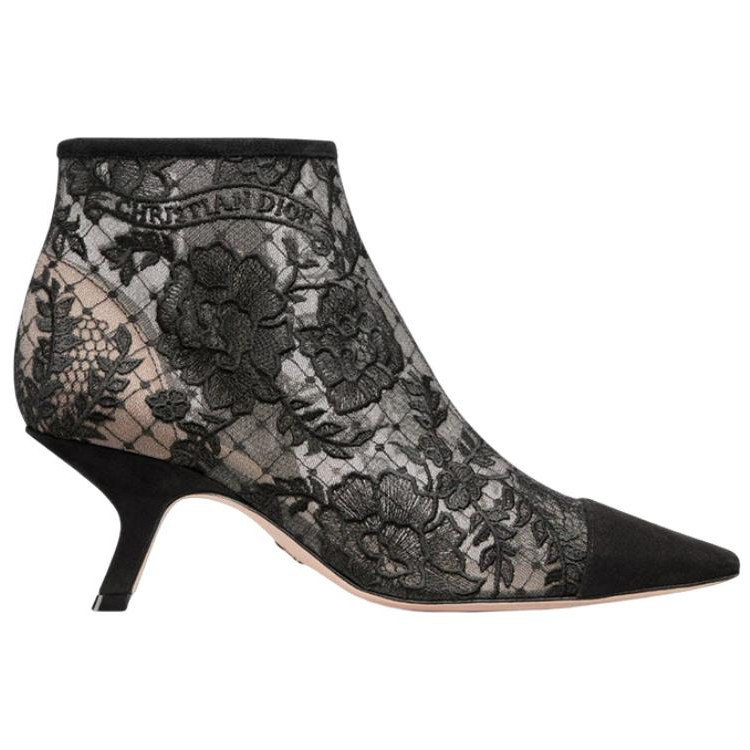 Order (Women) Dior Capture Mesh Boot 'Black Embroidery' KDI863ROY_S900