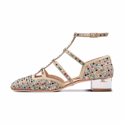 (W) Dior Casual Mid-Heel 'Gold'