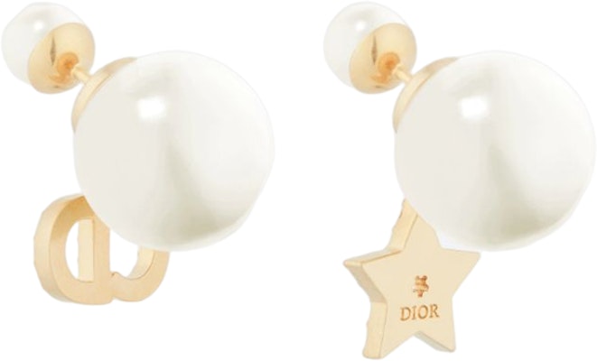 (Women) DIOR CD Asymmetric Star Charm Earrings White/Gold Metal Resin for Women E1038TRICY_D03S Purchase (Women) DIOR CD Asymmetric Star Charm Earrings White/Gold Metal Resin for Women E1038TRICY_D03S
