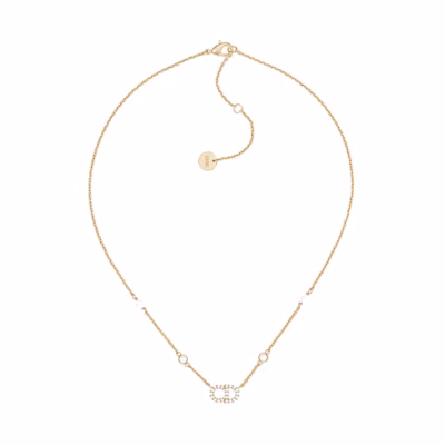 (Women) DIOR CD Classic Women’s Metal Necklace - Comfortable, Fashionable & Sleek N1033CDLRS-D301