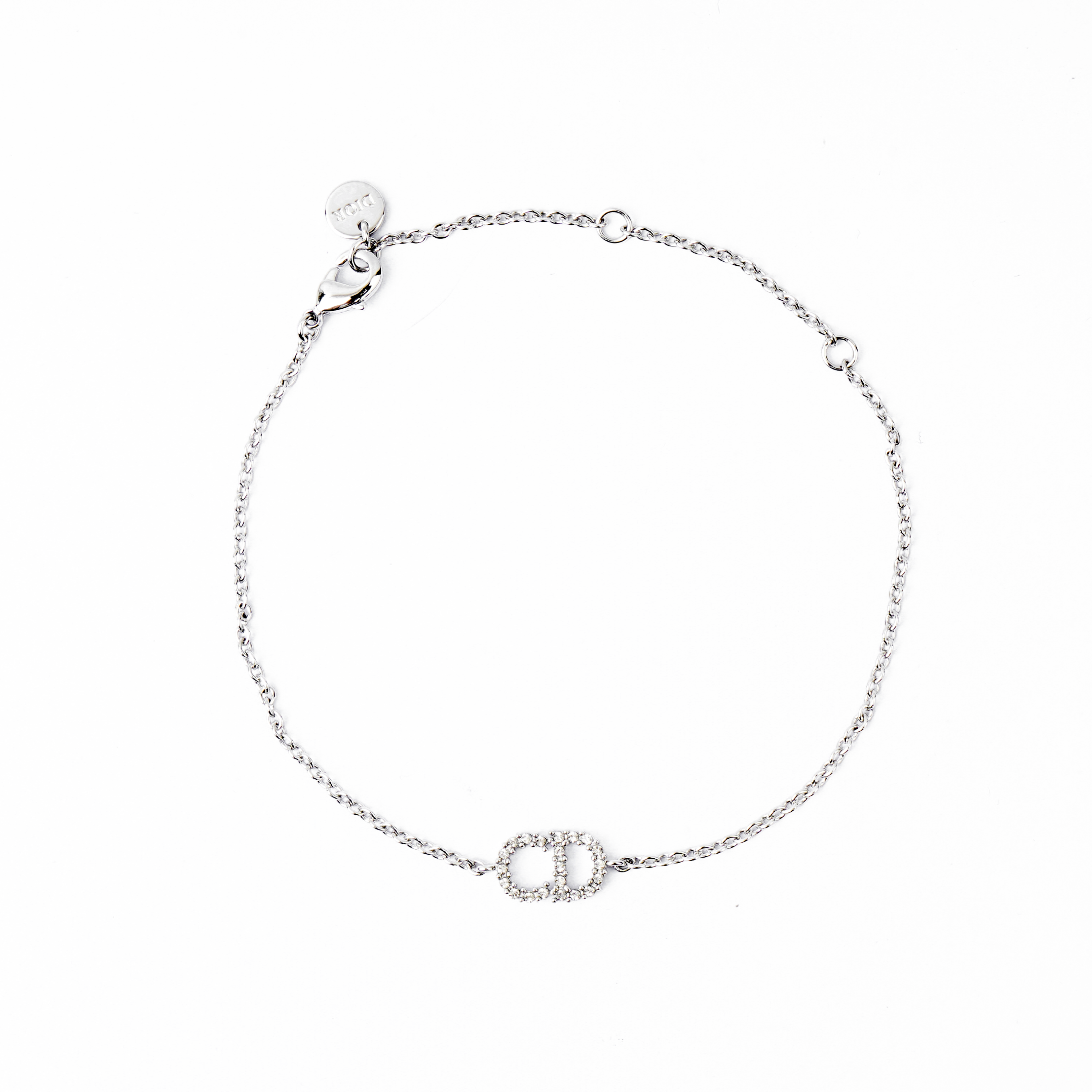 (Women) DIOR CD Logo Metal Crystal Bracelet for Women B0845CDLCY-D102