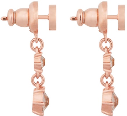(Women) Dior CD Logo Pink Earrings with Metal Finish and Faux Crystals for Women. E2056WOMCY_D12P Lookbook (Women) Dior CD Logo Pink Earrings with Metal Finish and Faux Crystals for Women. E2056WOMCY_D12P