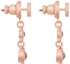 Lookbook (Women) Dior CD Logo Pink Earrings with Metal Finish and Faux Crystals for Women. E2056WOMCY_D12P