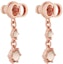 Shop (Women) Dior CD Logo Pink Earrings with Metal Finish and Faux Crystals for Women. E2056WOMCY_D12P