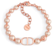 (Women) DIOR CD Logo Resin Metal Bracelet for Women in Rose Gold. B1772WOMRS_D09P (Women) DIOR CD Logo Resin Metal Bracelet for Women in Rose Gold. B1772WOMRS_D09P