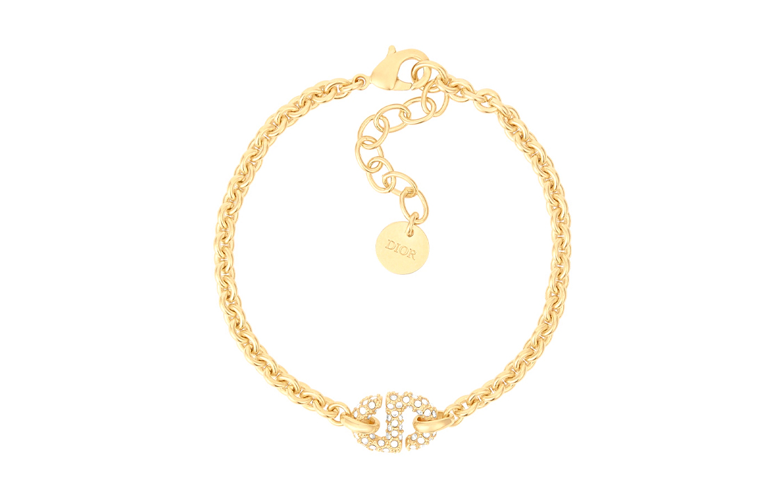 (Women) DIOR CD Navy Metal Bracelet for Women. B1357CDNCY-D301