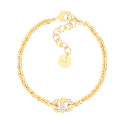 (Women) DIOR CD Navy Metal Bracelet for Women. B1357CDNCY-D301