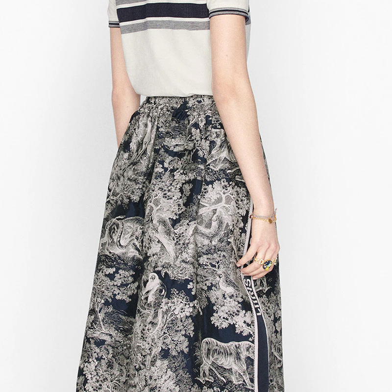 (Women) DIOR CD Navy Metal Bracelet for Women. B1357CDNCY-D301 圖 3