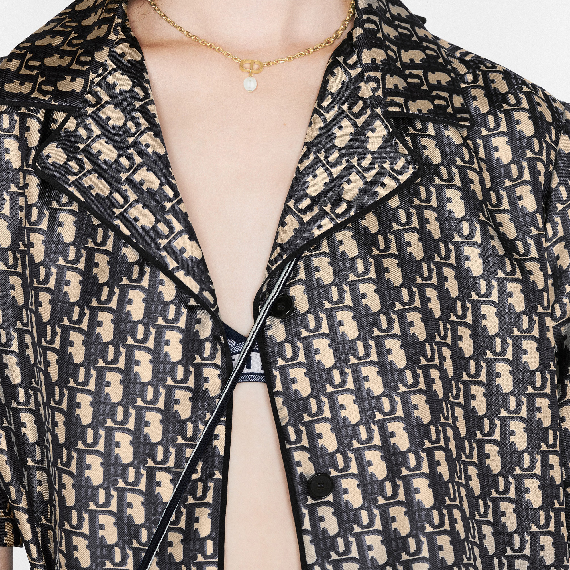 (Women) DIOR CD Series Gold Metal Round Bead Necklace for Women. N1390PTCRS-D301 圖 6