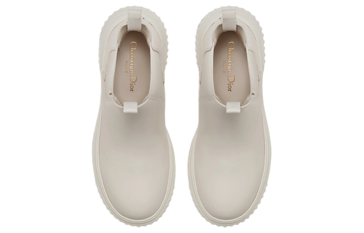 Shop (W) Dior チェルシーブーツ (白レザー) KDI780VEA_S03W