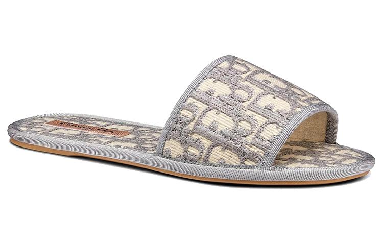 (W) Dior Chez Moi Embroidered Slide 'Grey' 圖 2