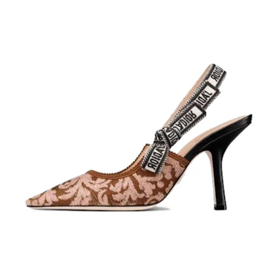 (W) Dior Christian Dior J'Adior Slingback High Heels 'Brown Fashion'