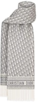 (Women) DIOR Christian Dior Jacquard Logo Cashmere Blend Scarf - Grey. 51DOB209L080_CO95 (Women) DIOR Christian Dior Jacquard Logo Cashmere Blend Scarf - Grey. 51DOB209L080_CO95