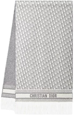 (W) 디올 크리스찬 디올 자카드 로고 캐시미어 블렌드 스카프 - 그레이. 51DOB209L080_CO95 Lookbook (W) 디올 크리스찬 디올 자카드 로고 캐시미어 블렌드 스카프 - 그레이. 51DOB209L080_CO95