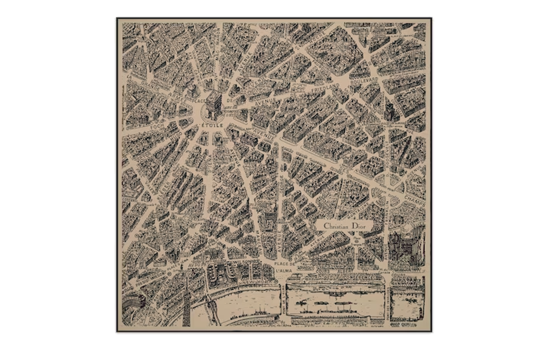 (Women) Dior Christian Dior Logo Print Scarf Beige/Black Women Accessories. 35PAR055I609-C107