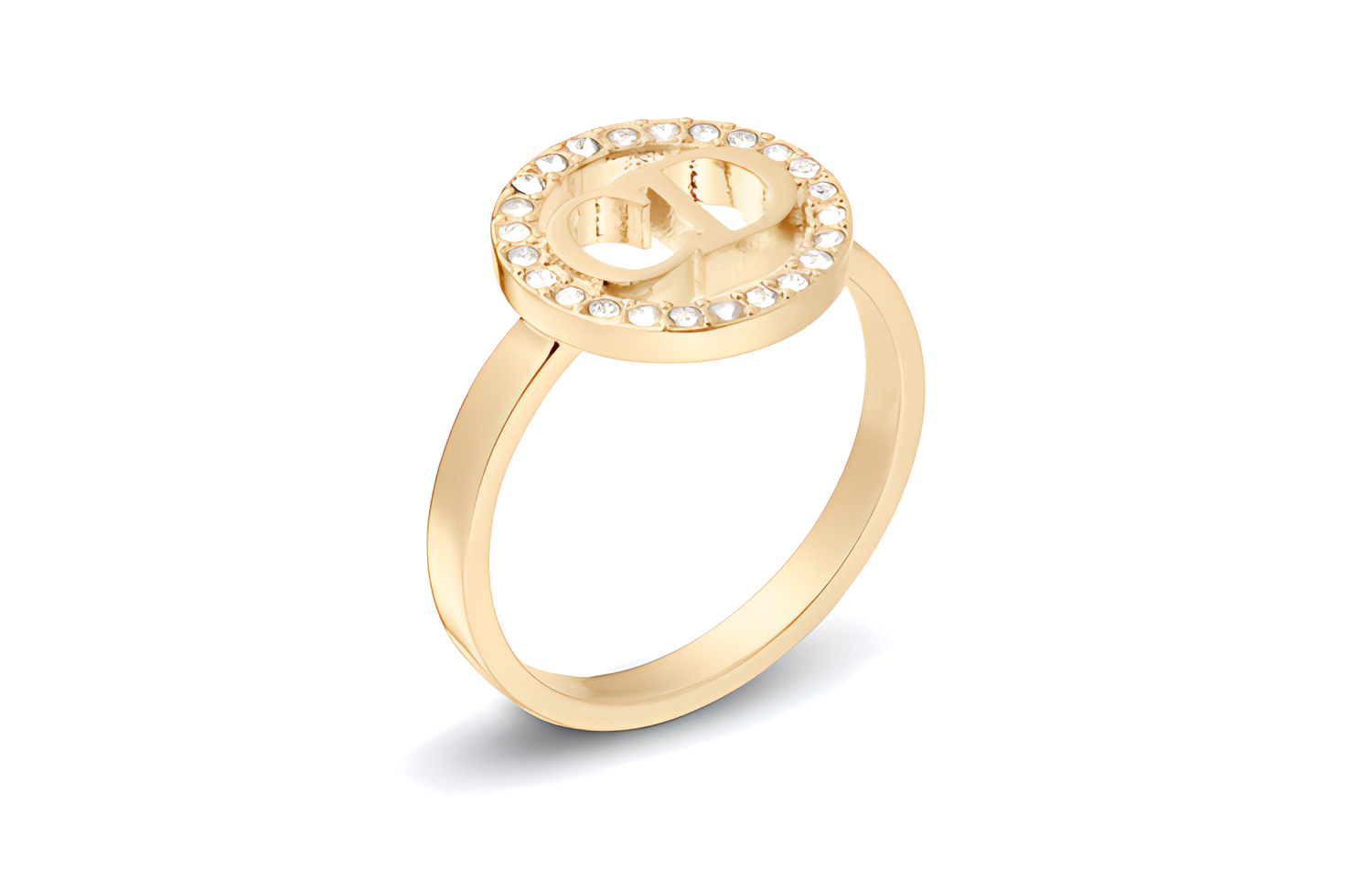(Women) DIOR Clair D Lune  Gold Metal Ring R1237CDLCY-D03S