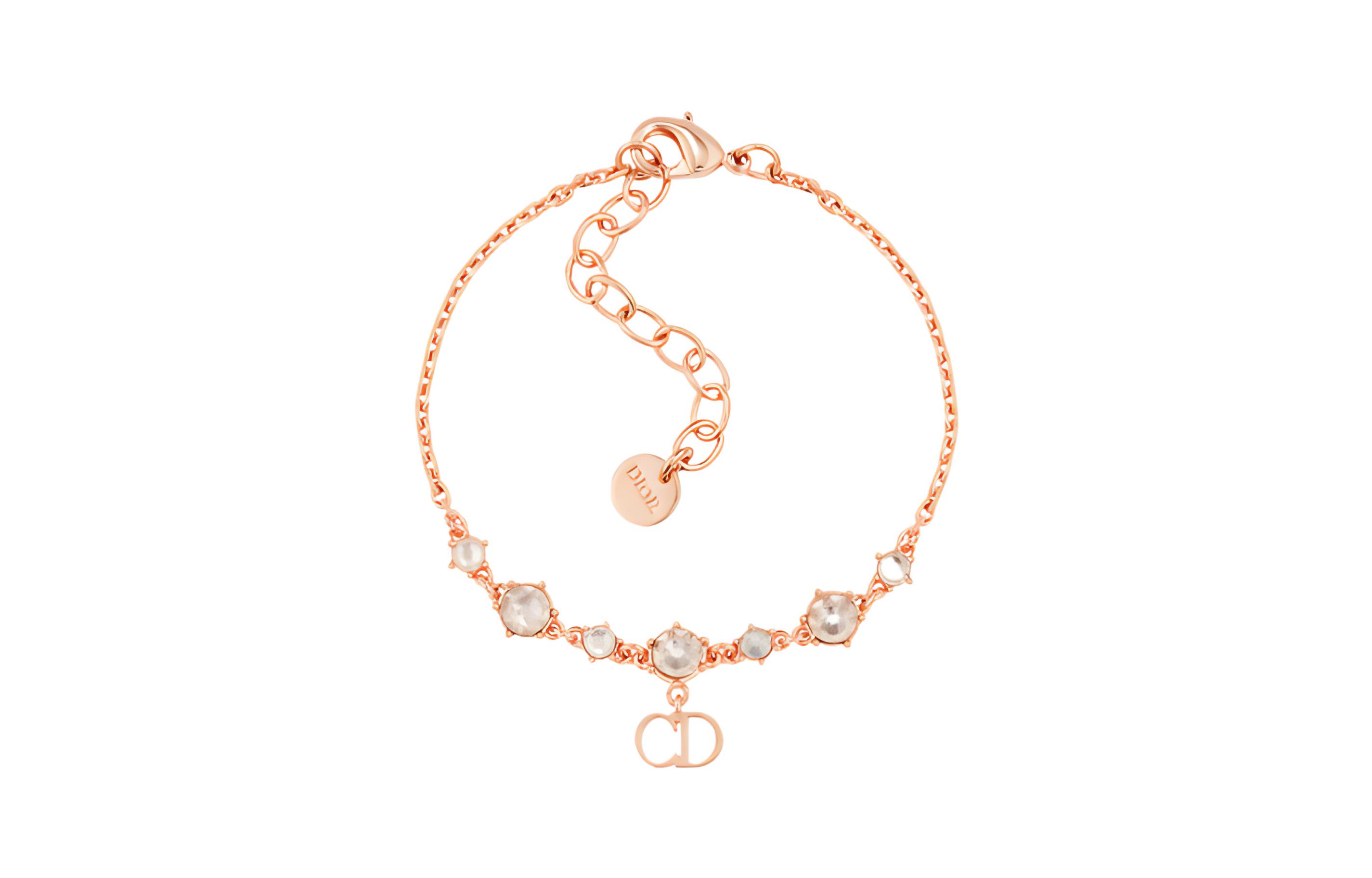 (Women) Dior Clair D Lune Crystal Bracelet  Rose Gold. B1695WOMCY-D12P-TU