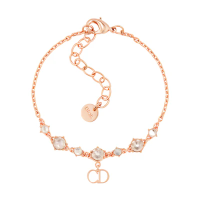 (Women) Dior Clair D Lune Crystal Bracelet Rose Gold. B1695WOMCY-D12P-TU
