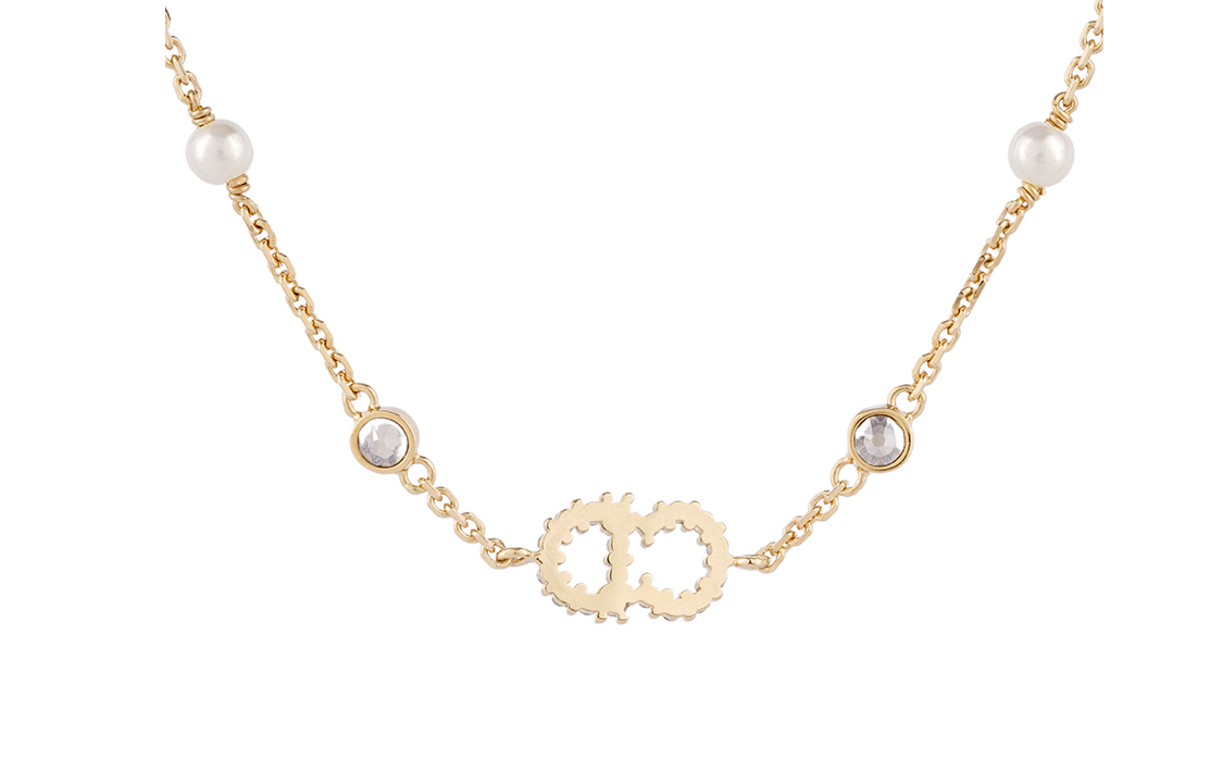(Women) DIOR Clair D Lune Gold Bracelet with Faux Pearls & Crystals for Women B0668CDLCY_D301 圖 3