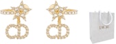 Order (Women) Dior Clair D Lune Gold Crystal Earrings for Women with Gift Bag/Box. E1099CDLCY-D301
